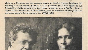 Recorte de jornal antigo FESCANPE