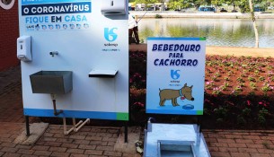 SABESP instala bebedouros para cães no Lago do Taboão