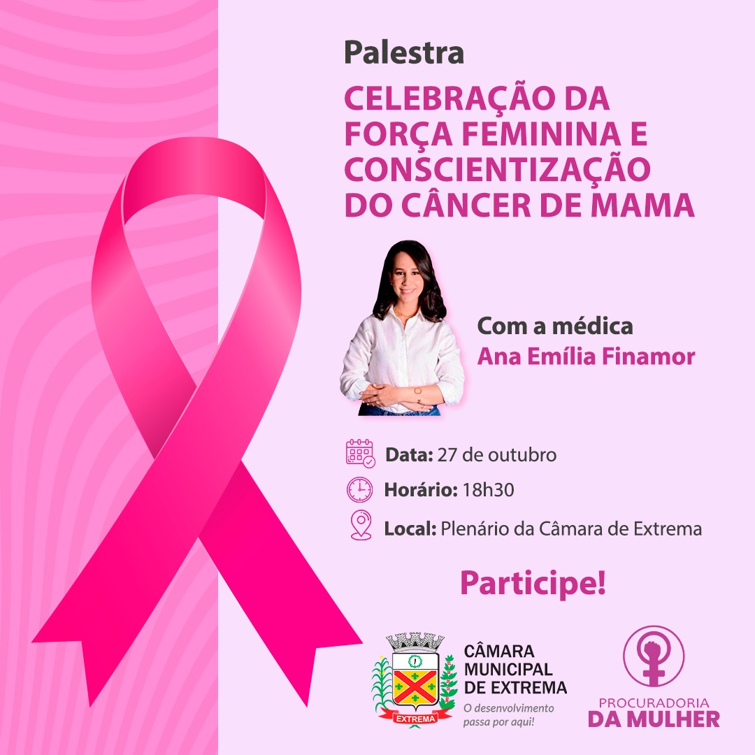24.10.2023 - Câmara e Procuradoria da Mulher promovem palestra cancer de mama