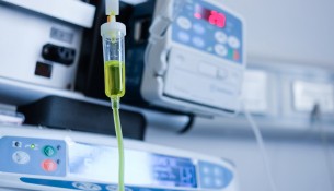 Intravenous injection in hospital